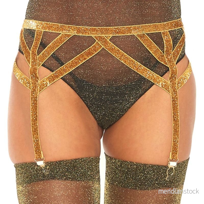 LEG AVENUE - LUREX ELASTIC GARTER BELT ONE SIZE - Bild 2