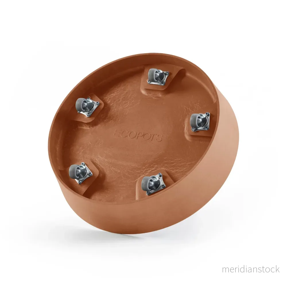 Krukfat Amsterdam med hjul 40cm terrakotta