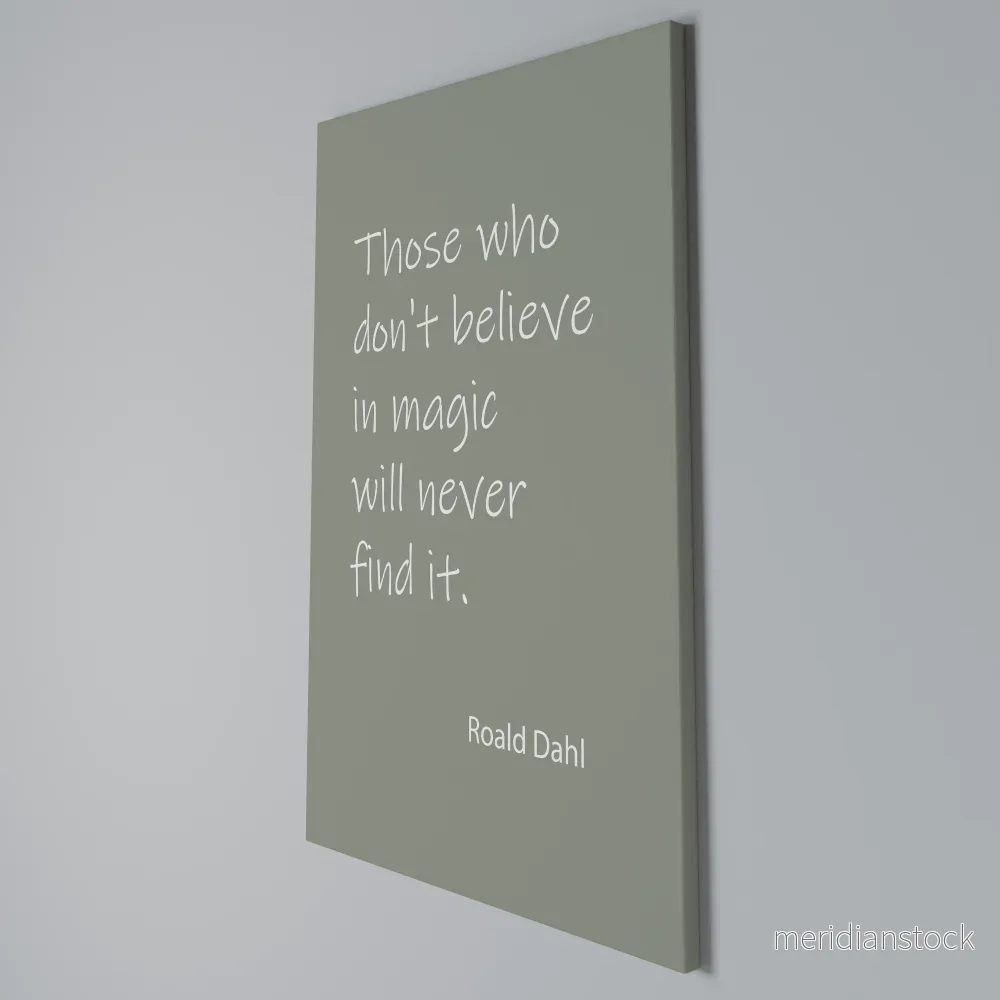 MAGIC OF BELIEF Vertical Canvas Print - Bild 3