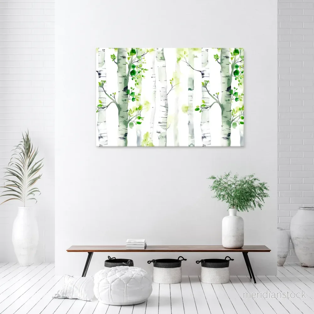 BIRCHY SOLACE Horizontal Canvas Print - Bild 2