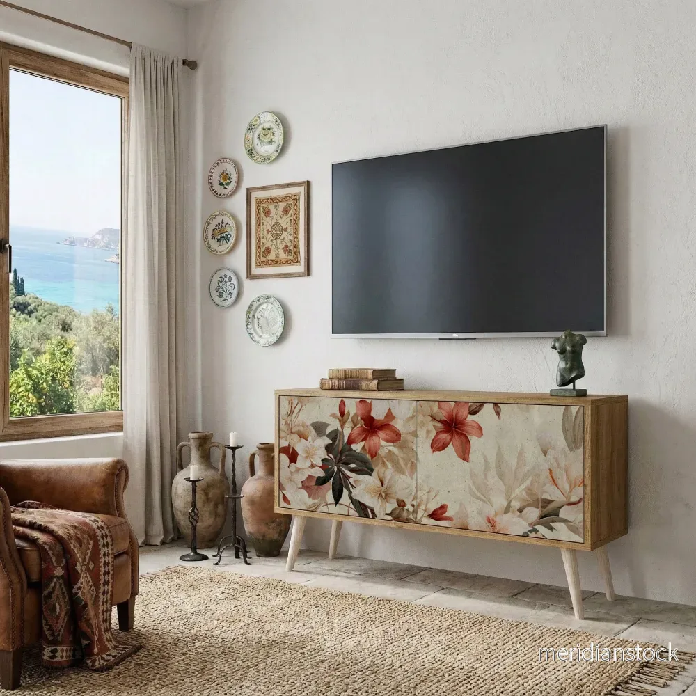 PETAL HARMONY Kompakt TV-bänk med 2 dörrar - Bild 3