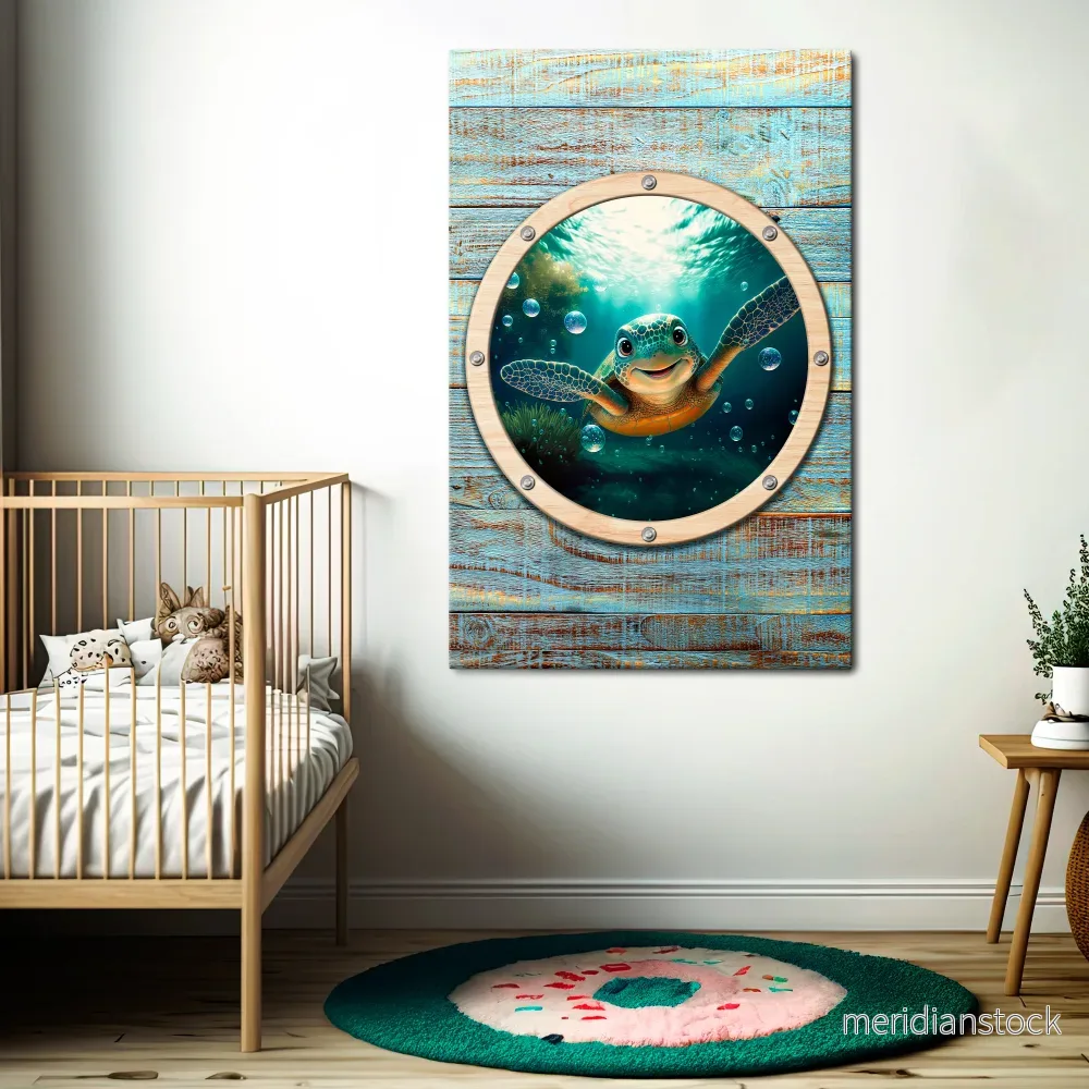 SEASIDE JOY Vertical Canvas Print