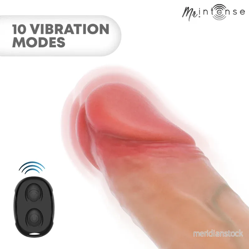 MR INTENSE - ARNOLD M VIBRATOR SILICONE PENIS SLEEVE WITH REMOTE CONTROL 14.5 CM -Ø- 4 CM - Bild 2