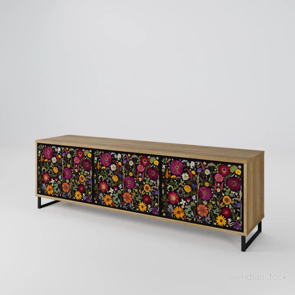MIDNIGHT GARDEN 3-Door TV Cabinet - Bild 2