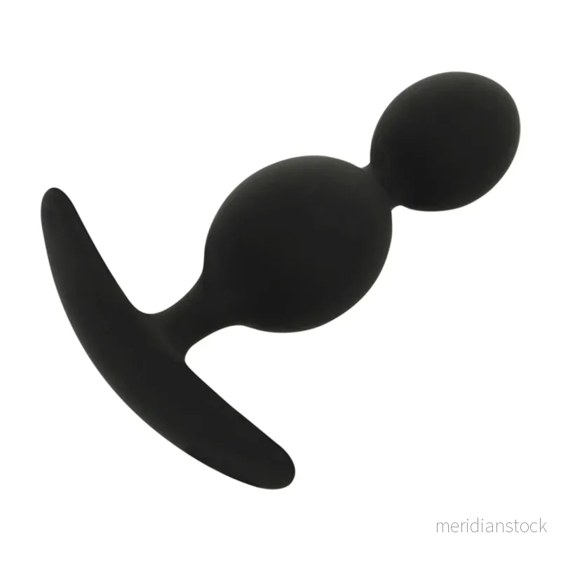 BLACK&SILVER - ORSON PLUG SILICONE 2 ANAL WAVES 9 CM - Bild 2
