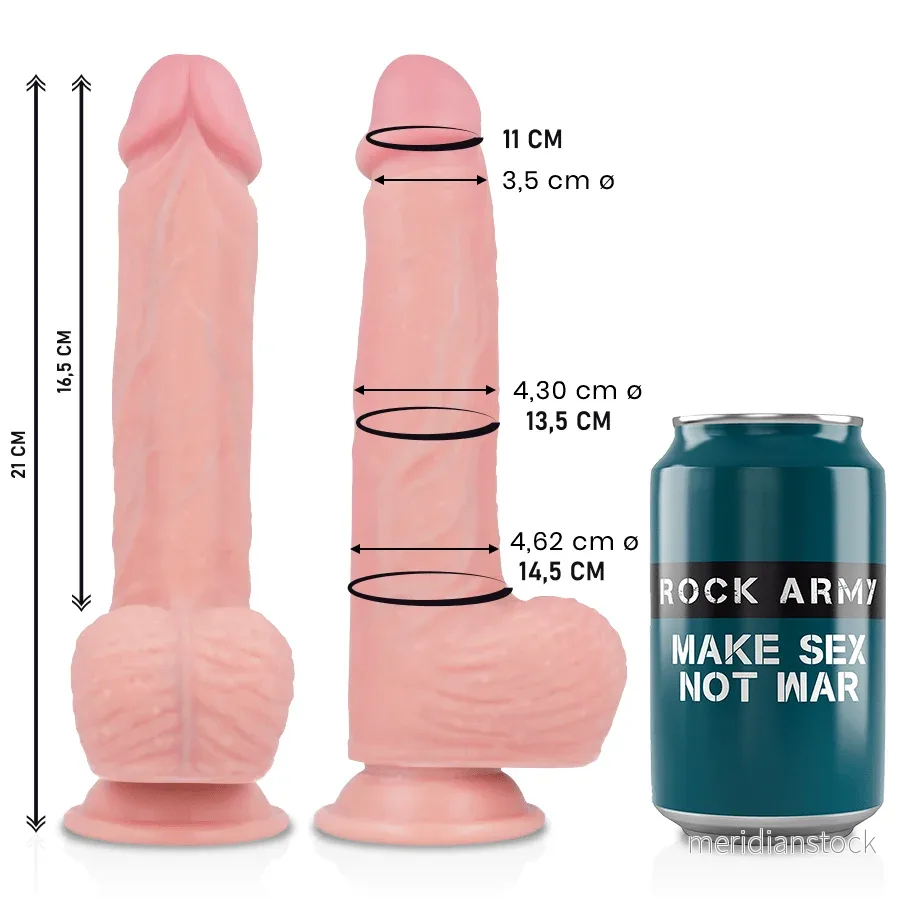 ROCKARMY - LIQUID SILICONE PREMIUM SPITFIRE REALISTIC 21 CM -O- 4.62 CM - Bild 2