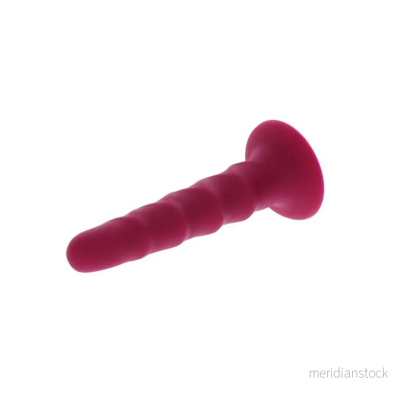 GET REAL - RIBBED DONG 12 CM RED - Bild 2