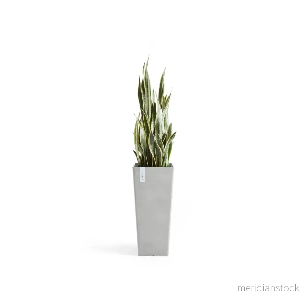 Kruka Rotterdam hög 70cm vitgrå
