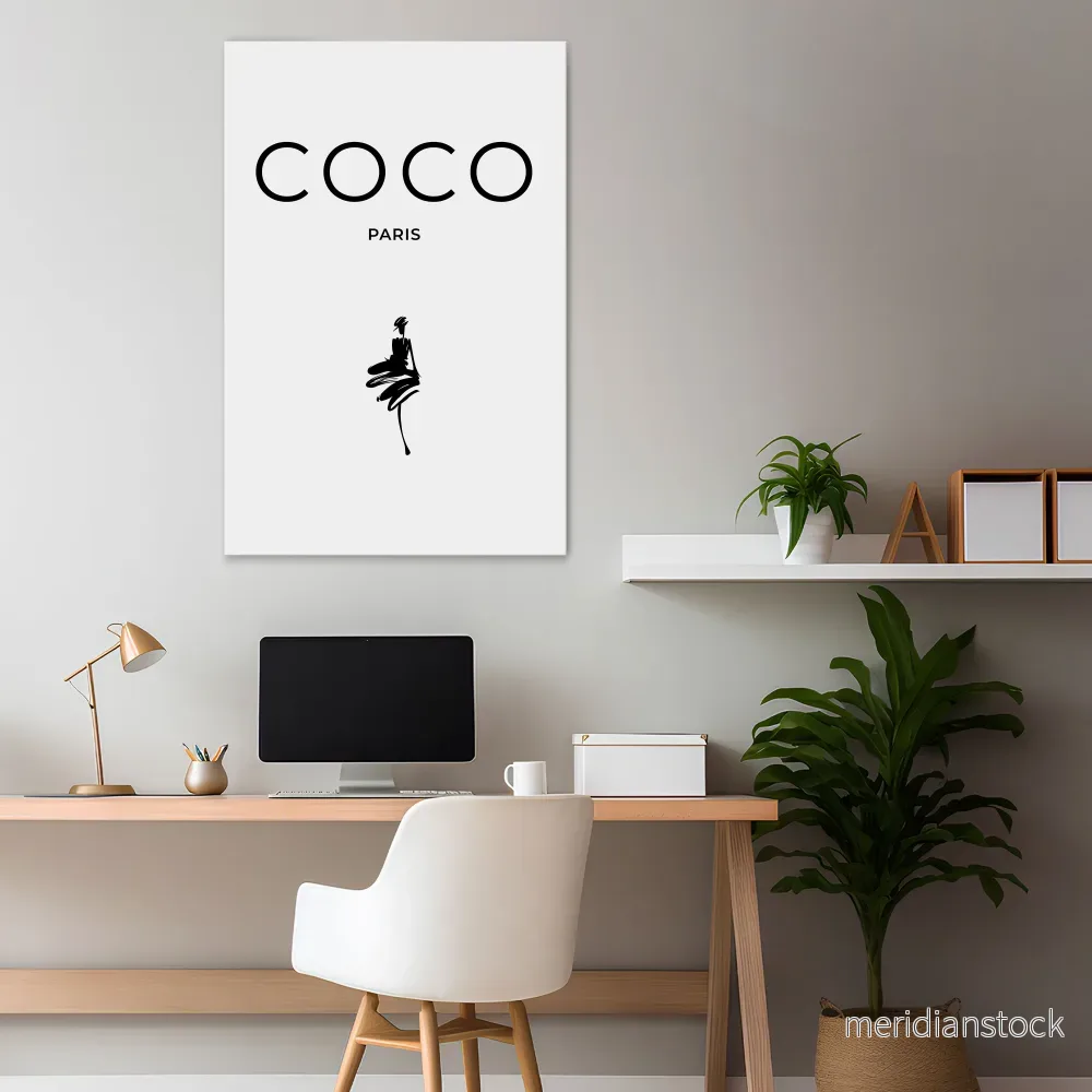COCO CHANEL – TIMELESS ELEGANCE Vertical Canvas Print COCO CHANEL – TIMELESS ELEGANCE Vertical Canvas Print