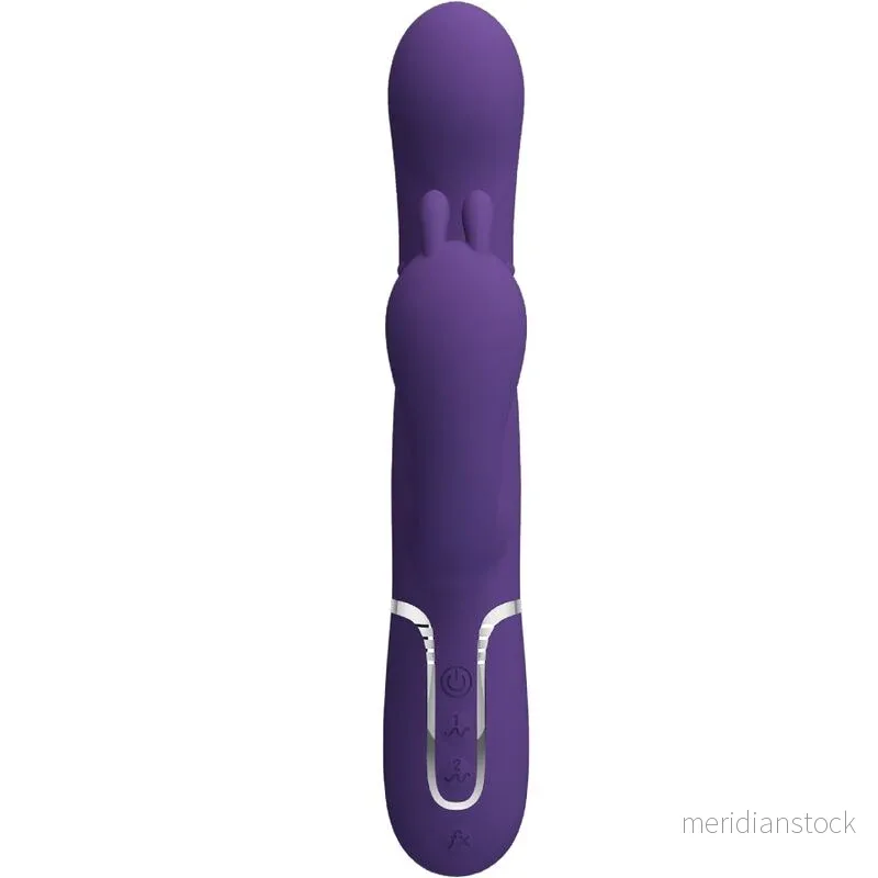 PRETTY LOVE - CAMMY TRIPLE VIBRATOR MULTIFUNCTION 4 IN 1 PURPLE