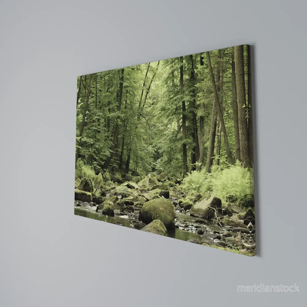 TRANQUIL STONES AND STREAMS Horizontal Canvas Print - Bild 2