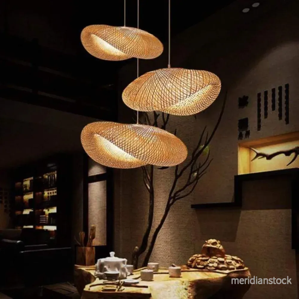 Design LED-hänglampa i bambukulor – EcoSphere - Bild 2