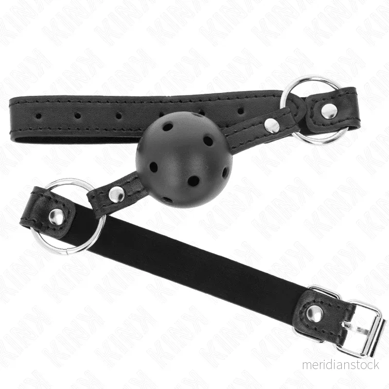 KINK - HOLLOW HARD BLACK BALL 4.5 CM GAG MODEL 1 63.5 X 2 CM - Bild 2
