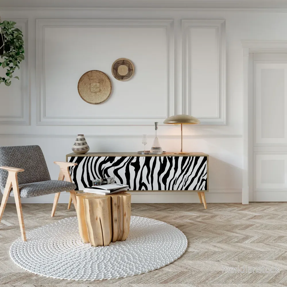 SPLENDID ZEBRA TV-bänk med 3 dörrar - Bild 3