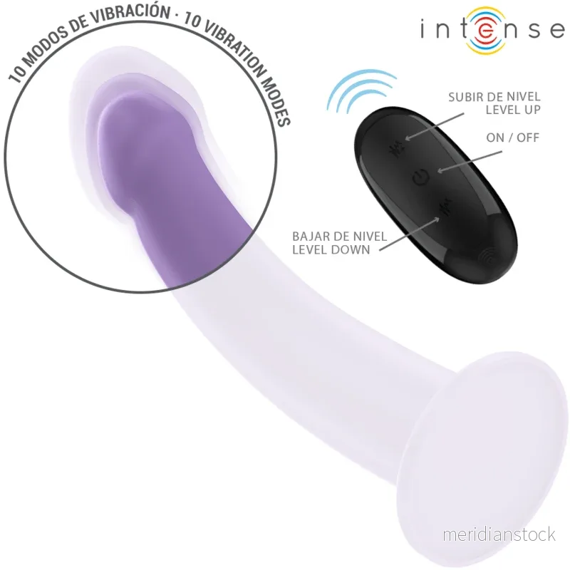 INTENSE - EDDIE VIBRATOR 17.5 CM 10 VIBRATIONS PURPLE REMOTE CONTROL - Bild 3