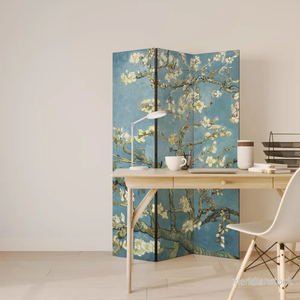 ALMOND BLOSSOM Dekorativ rumsavdelare – 3 paneler - Bild 3