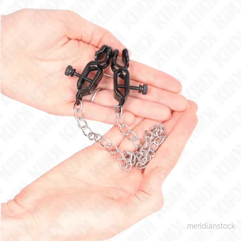 KINK - FLAT CHAIN NIPPLE CLAMPS SILVER 30 CM