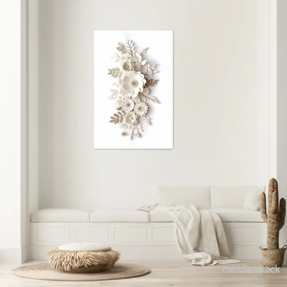 BLUSHING BOUQUET Vertical Canvas Print - Bild 2