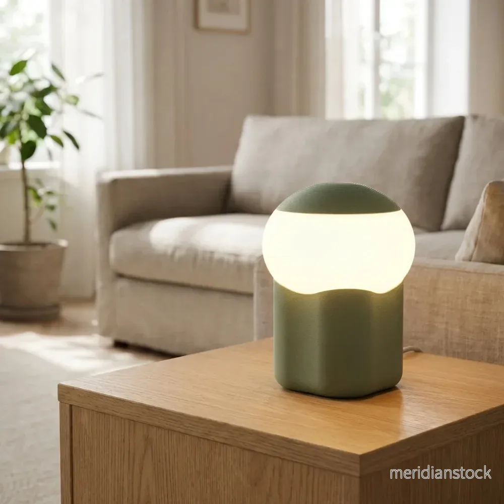 Kompakt svampformad bordslampa – Mushino