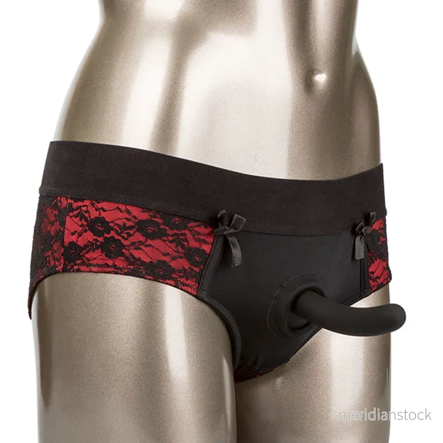 CALEXOTICS - SCANDAL SET OF CROTCHLESS PANTIES WITH DILDO SIZE S/M - Bild 2
