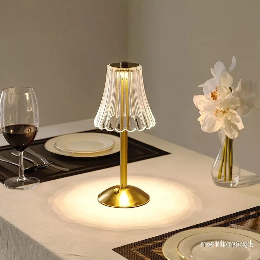 LED Retro Bordslampa USB Uppladdningsbar - BrillianceGlow - Bild 2