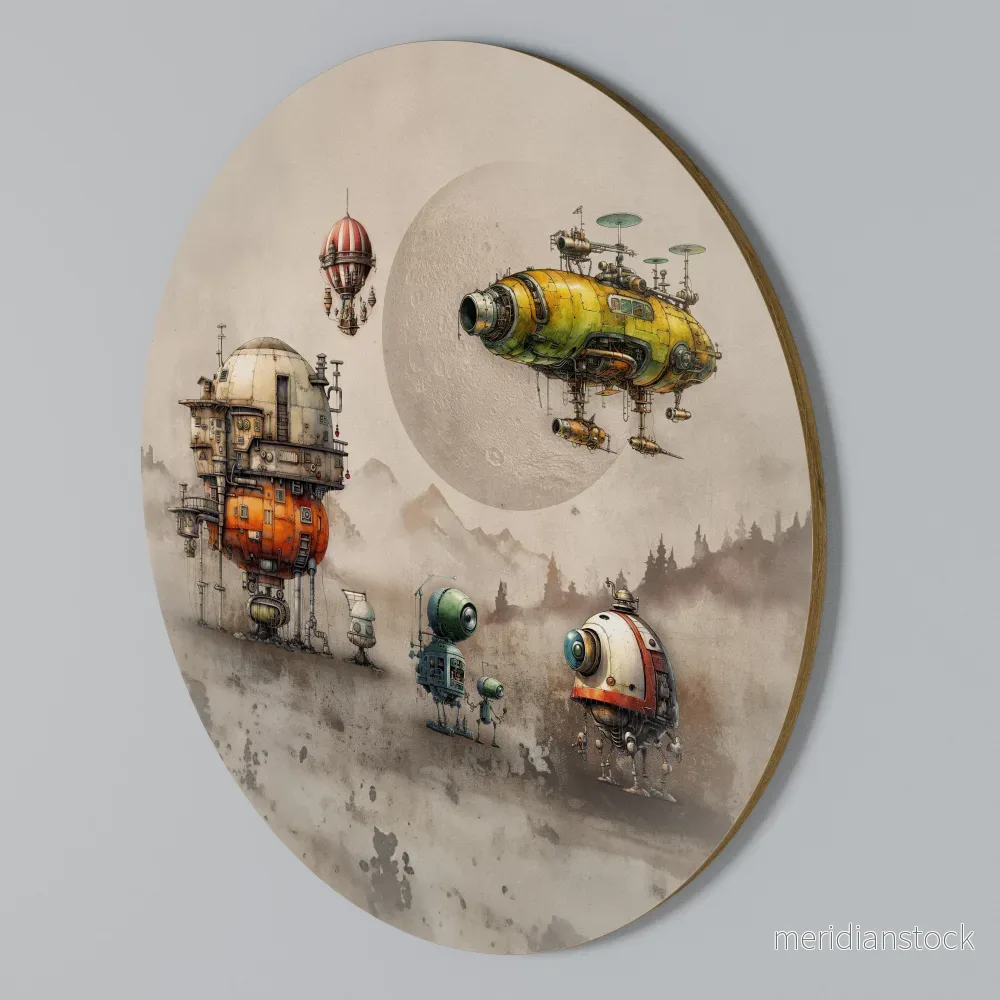 MACHINARIUM MACHINES Rund väggdekor