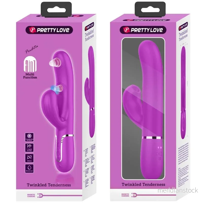 PRETTY LOVE - PERLITA MULTIFUNCTION 3 IN 1 G-SPOT VIBRATOR VIOLET - Bild 2