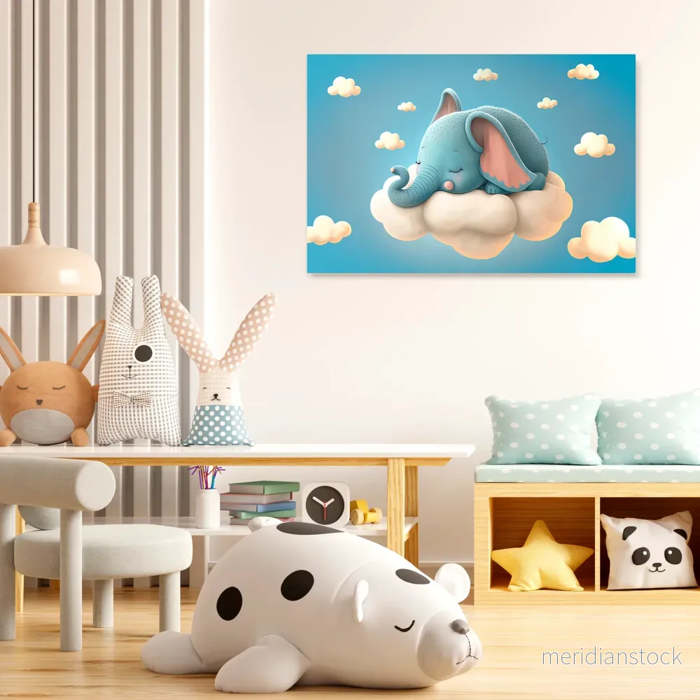 ELEPHANT DREAMS Horizontal Canvas Print - Bild 2