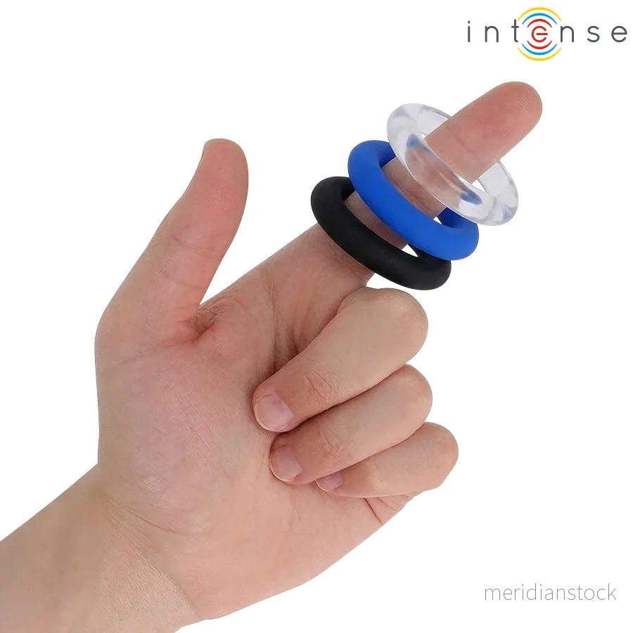 INTENSE - WICK SET OF 3 PENIS RINGS VARIOUS COLORS - Bild 2