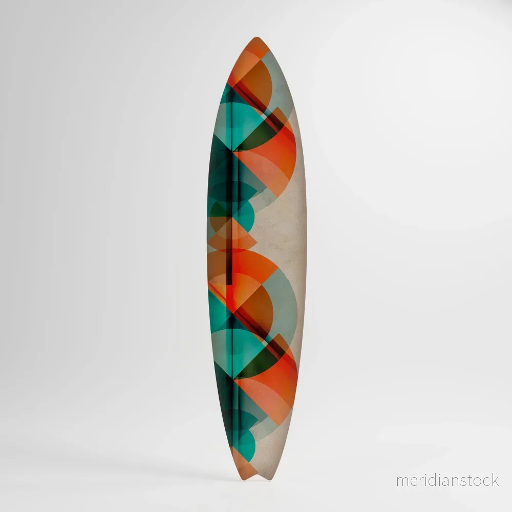 CIRCULAR RHAPSODY Dekorativ Surfbräda