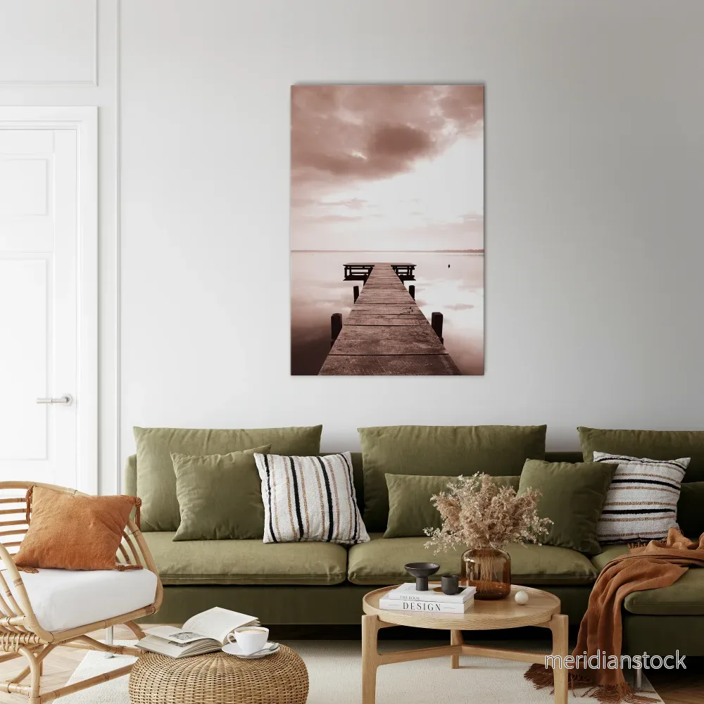 ECHOES OF STILLNESS Vertical Canvas Print - Bild 2