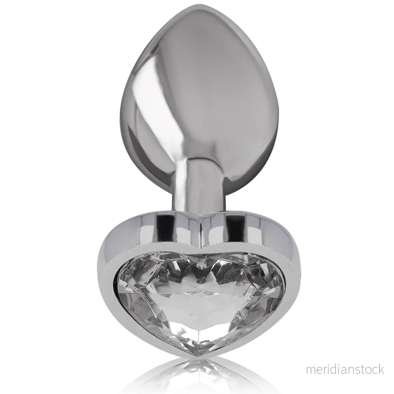 INTENSE - WHITE HEART ALUMINUM METAL ANAL PLUG SIZE S - Bild 3