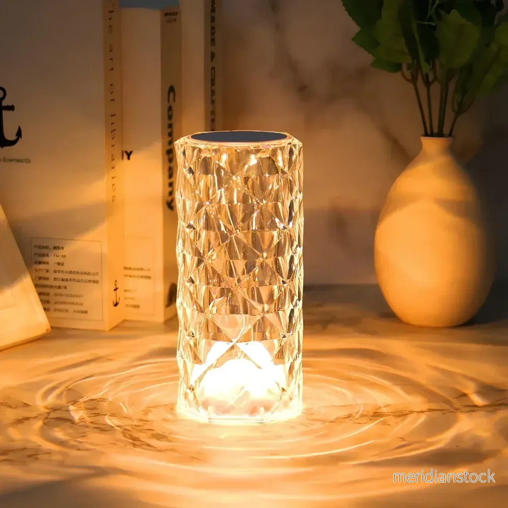 Kristallbordslampa med touch-funktion - Aurora - Bild 2