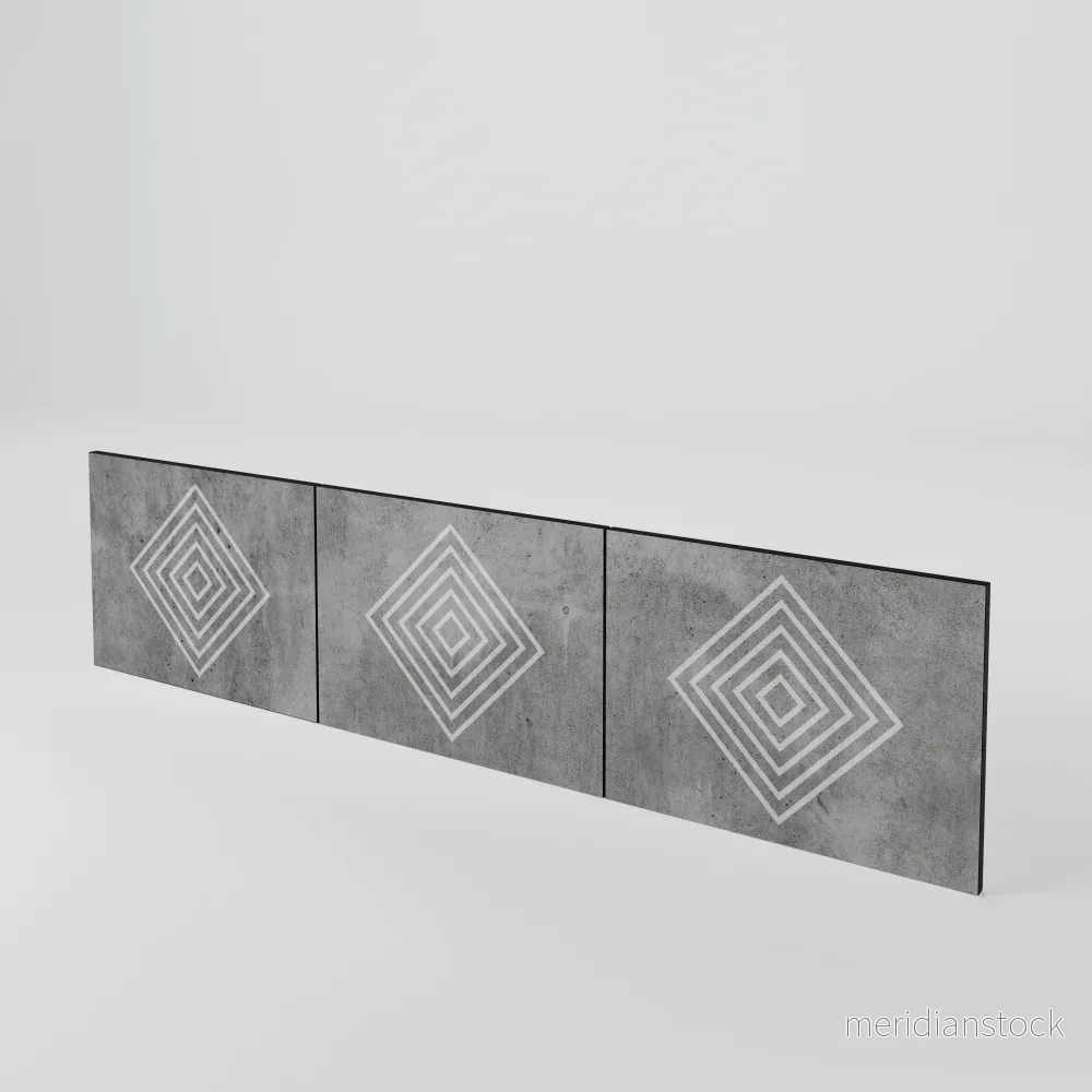 POLYGONAL ARTISTRY Luckset med 3 dörrar till TV-bänk - Bild 2