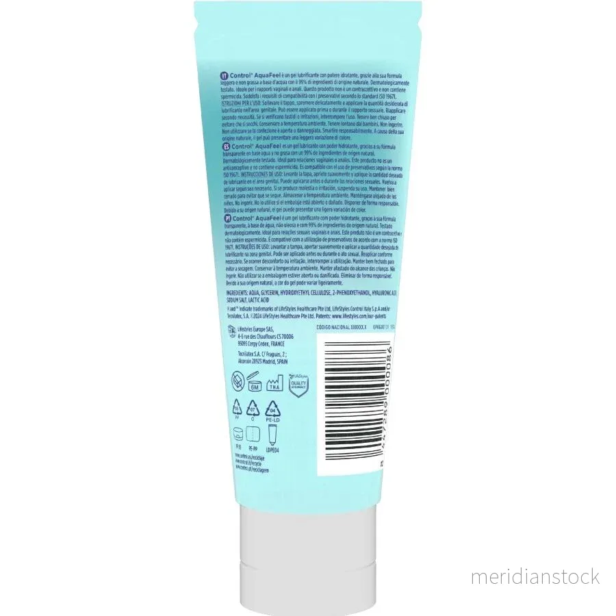 CONTROL - AQUAFEEL LUBRICANT WITH HYALURONIC ACID 80 ML - Bild 2