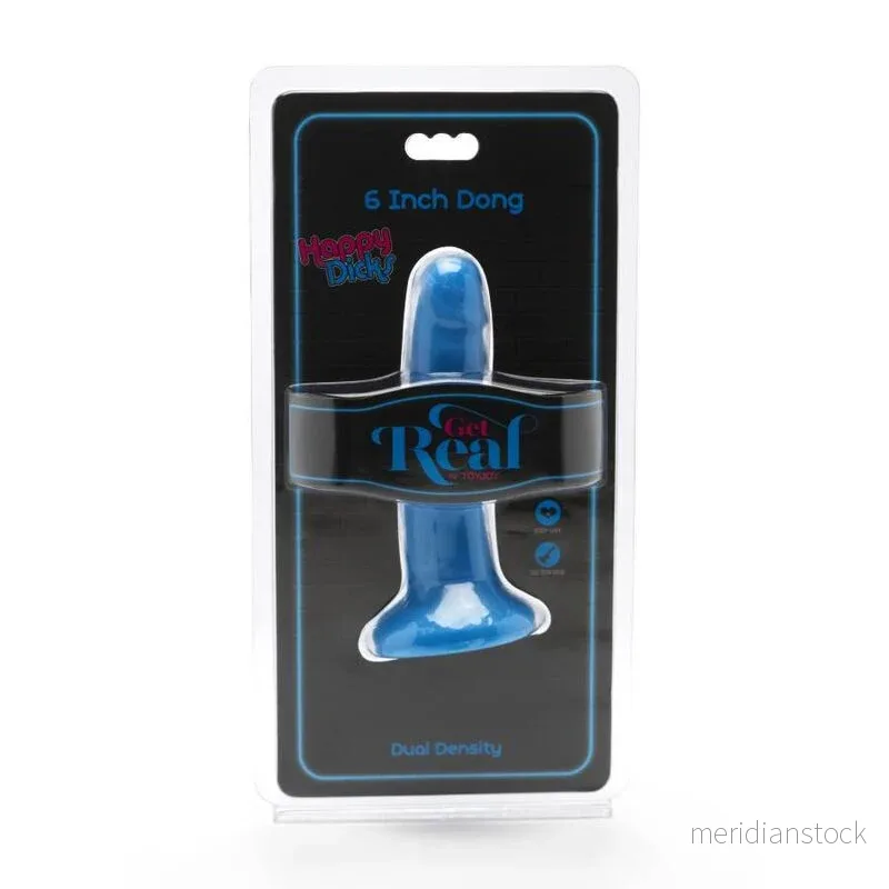 GET REAL - HAPPY DICKS DONG 12 CM BLUE - Bild 2