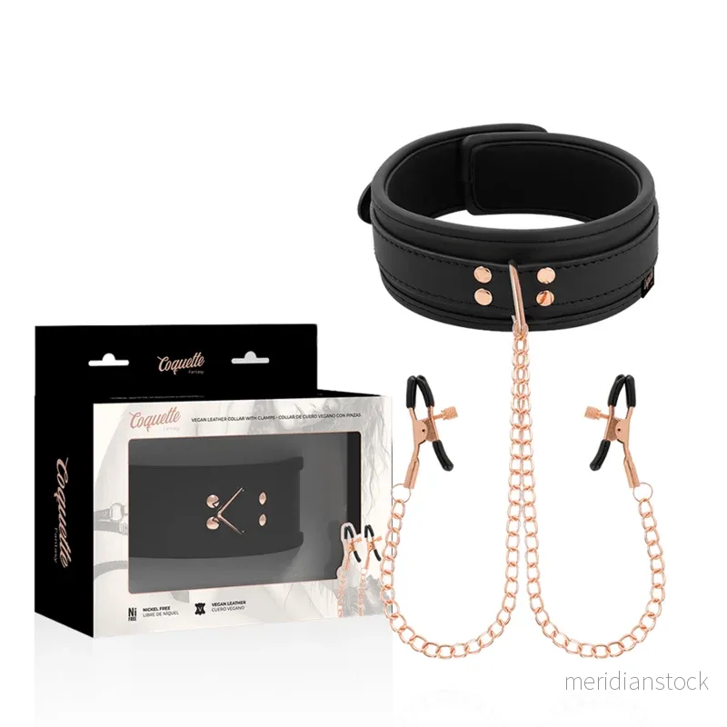 COQUETTE CHIC DESIRE - FANTASY NIPPLE CLAMP NECKLACE WITH NEOPRENE LINING - Bild 3