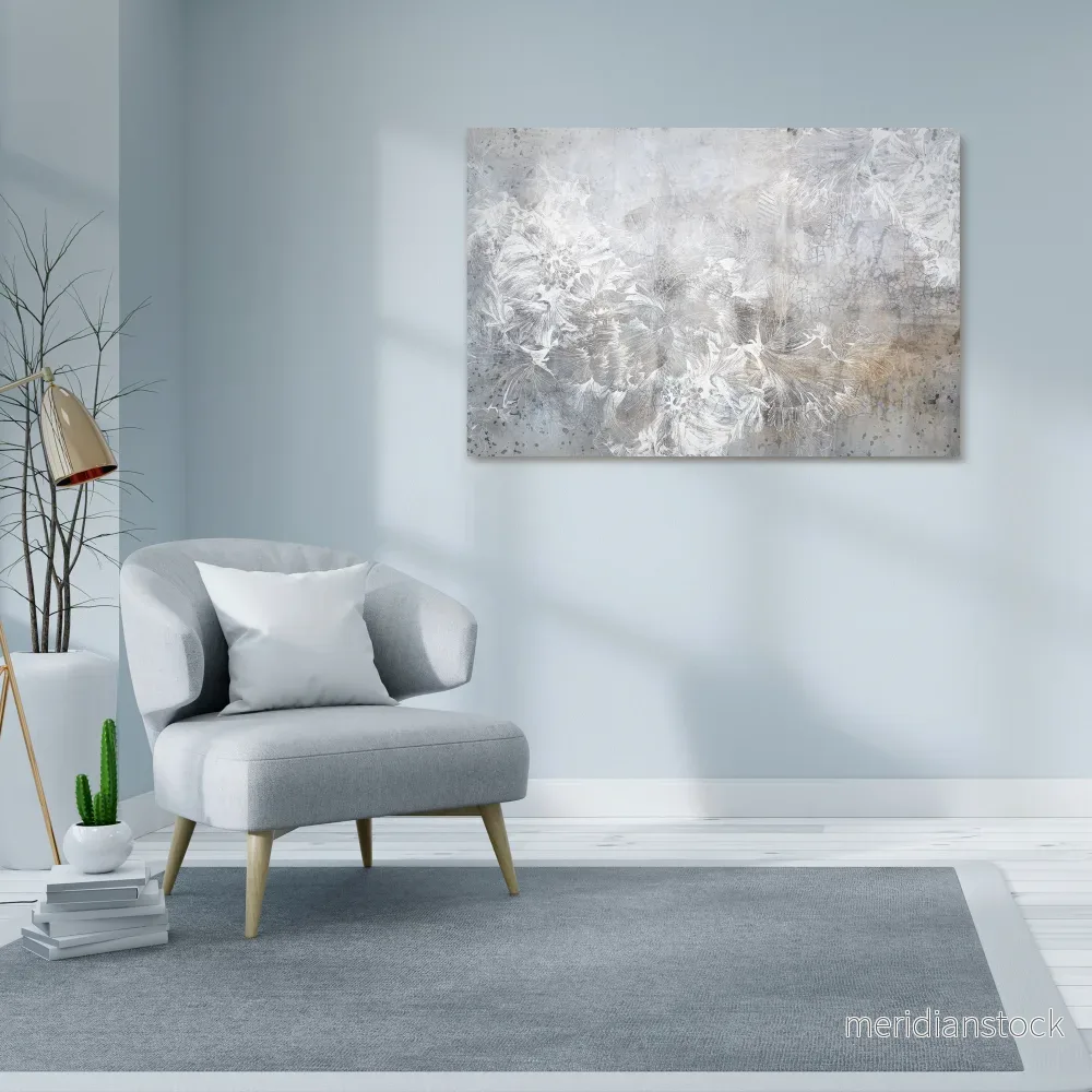 WHITE WHISPER Horizontal Canvas Print - Bild 2