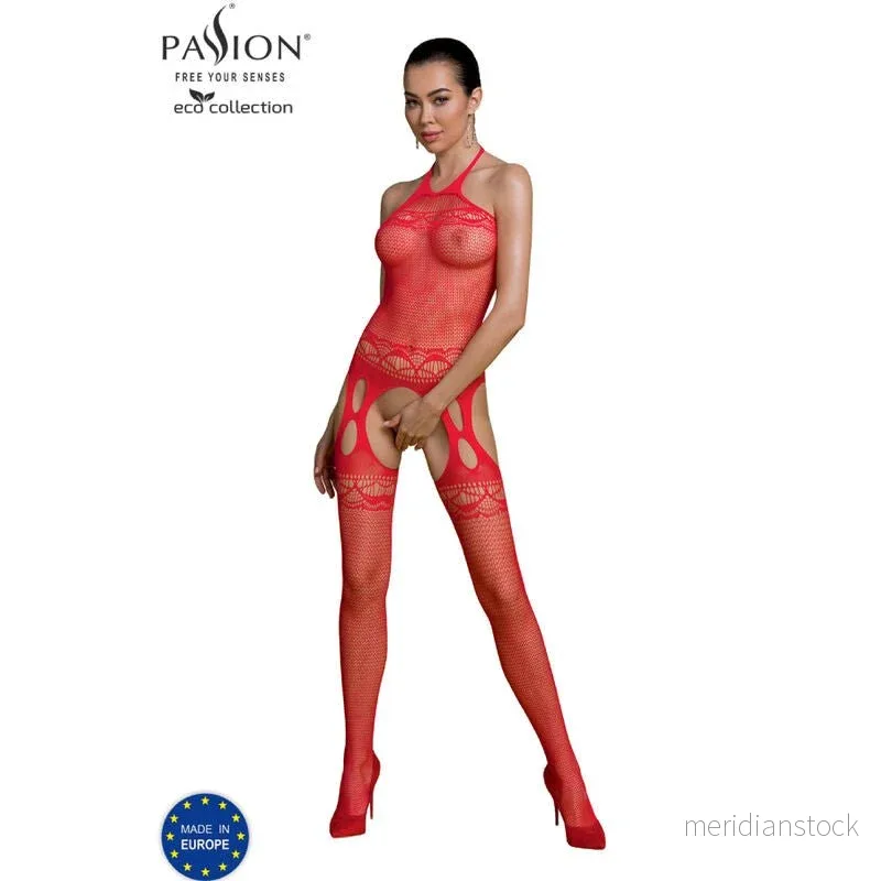 PASSION - ECO COLLECTION BODYSTOCKING ECO BS006 BLACK - Bild 2