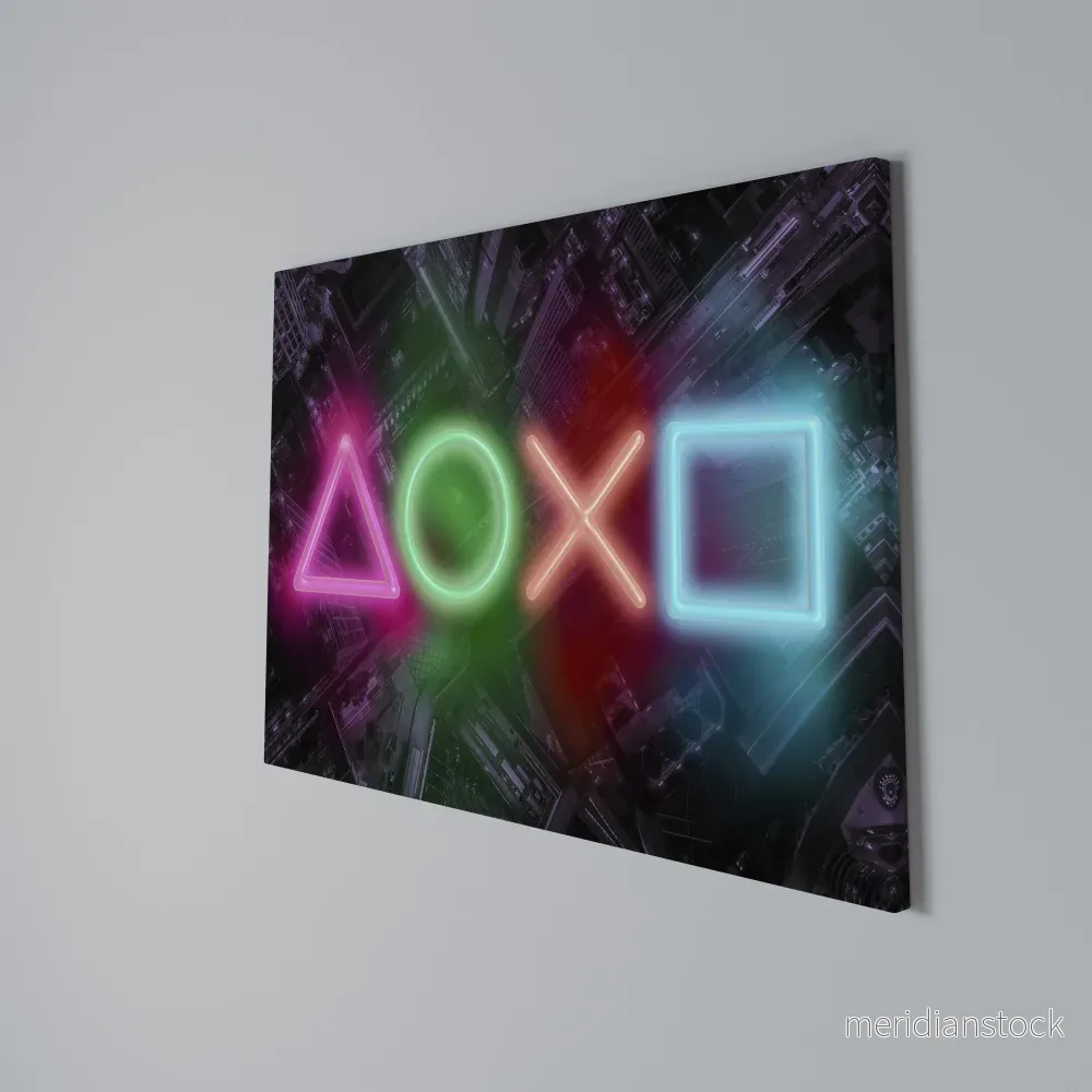 CYBERPUNK CHRONICLE Horizontal Canvas Print - Bild 3