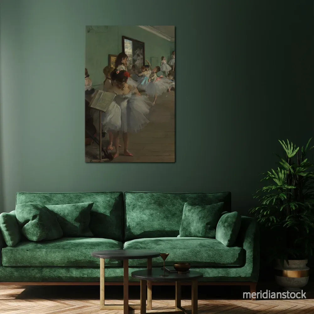 THE DANCE CLASS Vertical Canvas Print