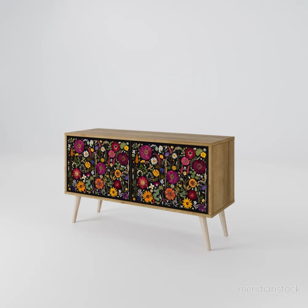 MIDNIGHT GARDEN Compact 2-Door TV Cabinet MIDNIGHT GARDEN Compact 2-Door TV Cabinet
