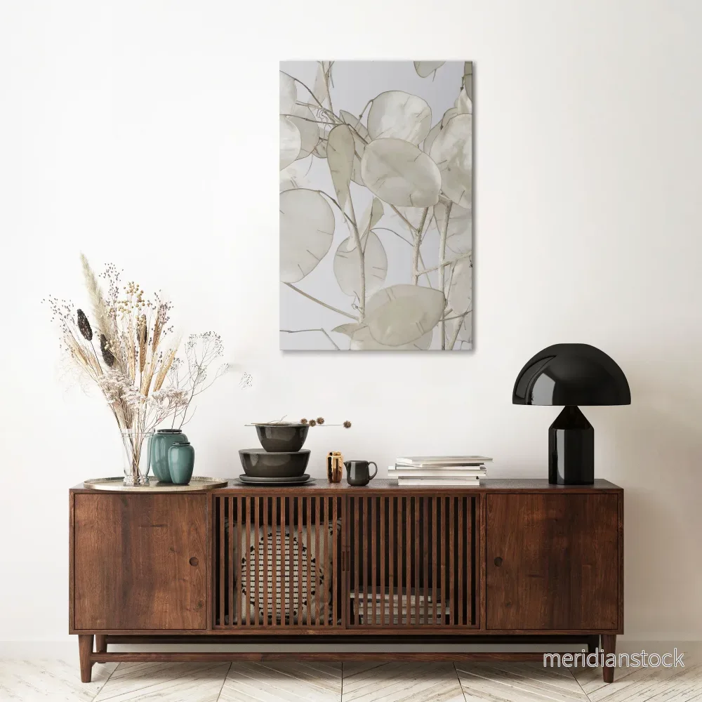 SILKY FOLIAGE WHISPERS Vertical Canvas Print - Bild 2