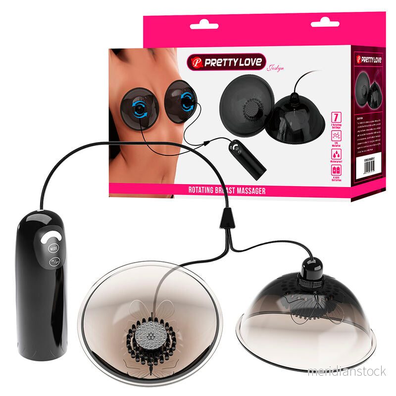 PRETTY LOVE - ROTATING NIPPLE SUCTION STIMULATOR BLACK - Bild 2