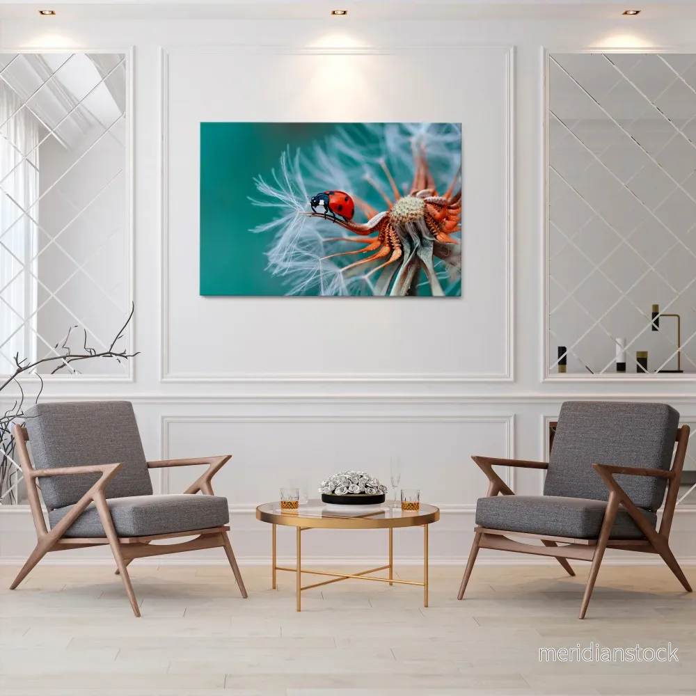 LADYBUG BALANCE Horizontal Canvas Print - Bild 2