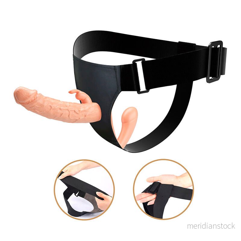 BAILE - CHARLOTTE HOLLOW DOUBLE PENETRATION STRAP-ON FLESH - Bild 3