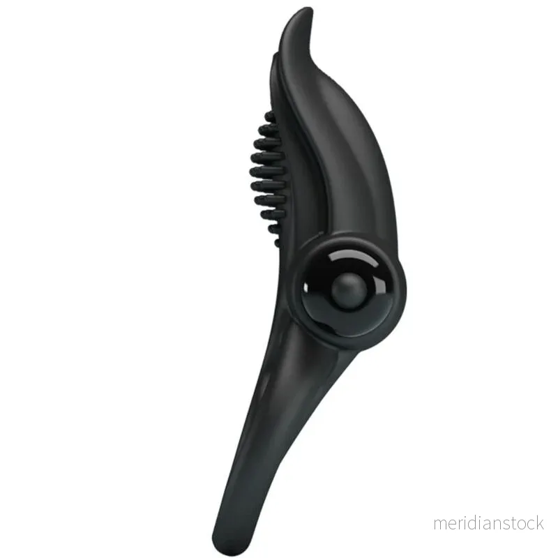 PRETTY LOVE - DOUBLE VIBRATING RING + CLITORIS STIMULATOR 10 VIBRATIONS BLACK - Bild 2