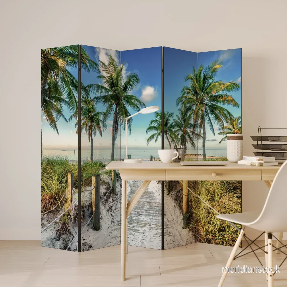 BREEZY COASTAL RETREAT Dekorativ rumsavdelare – 5 paneler - Bild 3