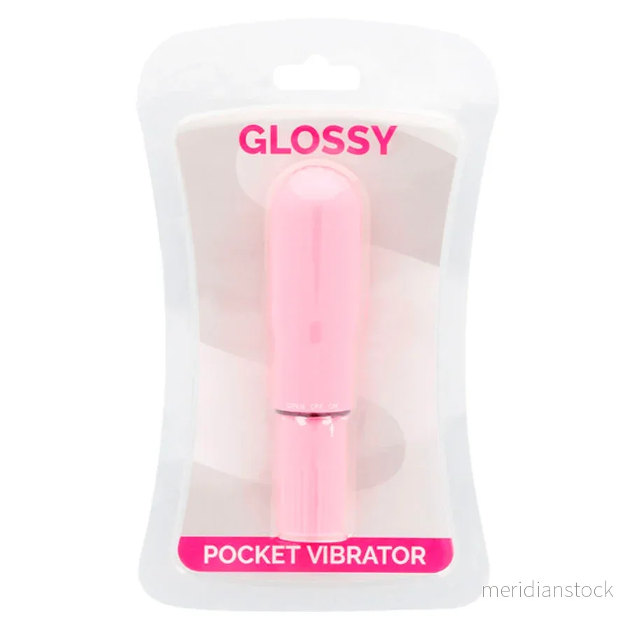 GLOSSY - POCKET VIBRATOR PINK