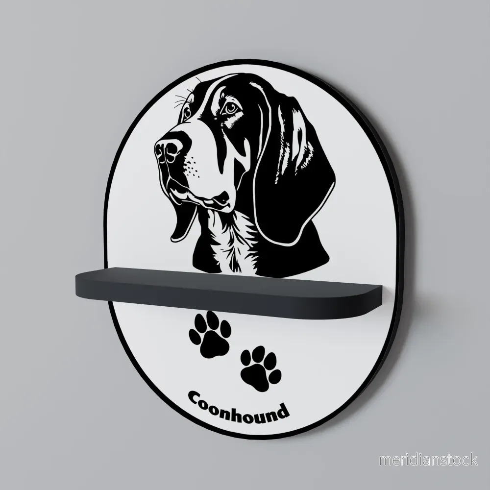 COONHOUND DOG Dekorationshylla
